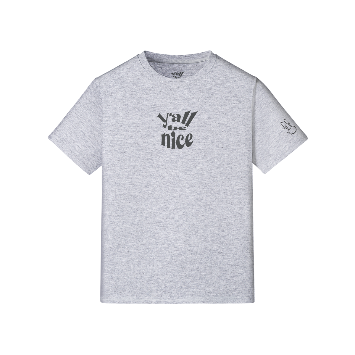 Y'all Be Nice "Basic Tee" Black Hit . 210GSM Unisex Premium T-shirt