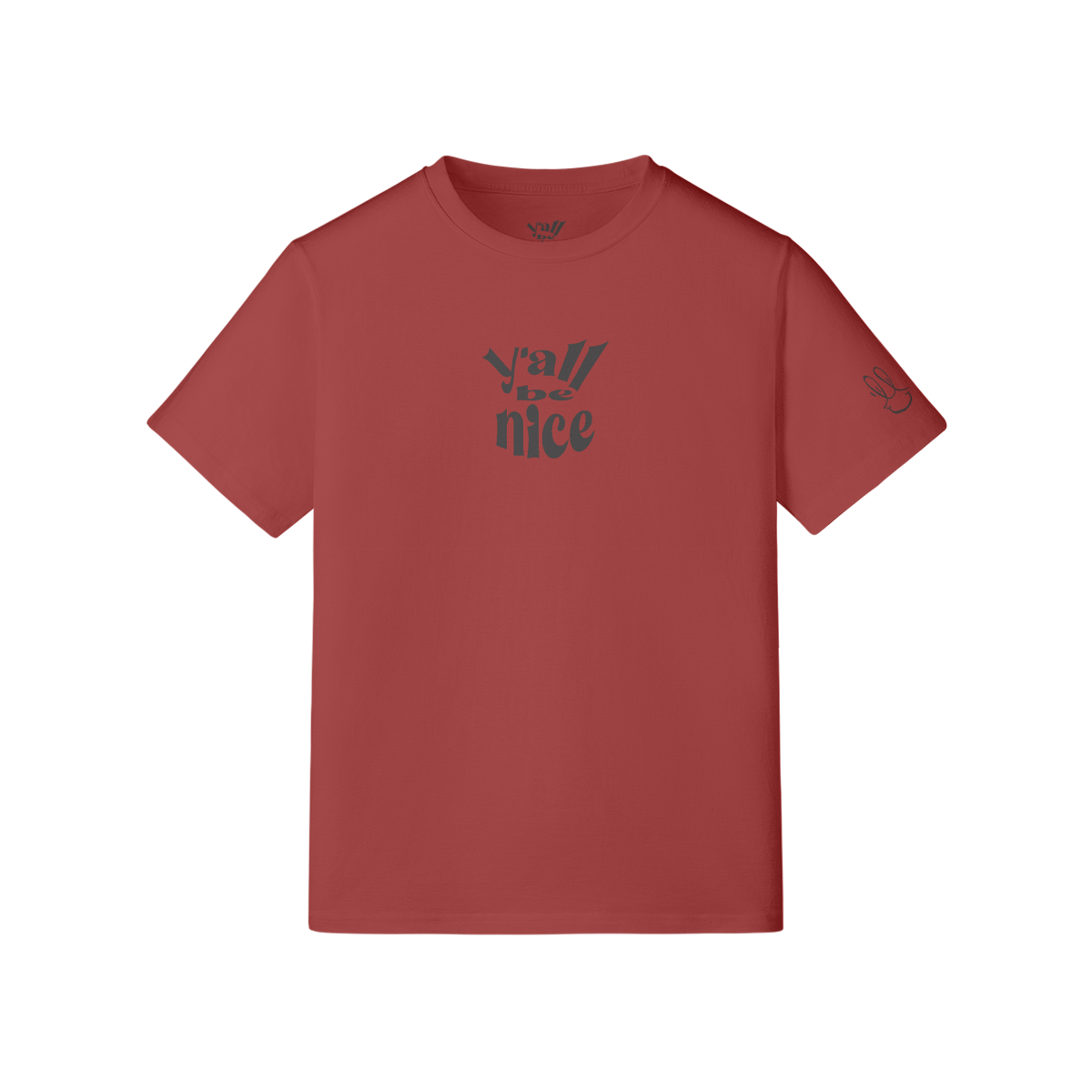 Y'all Be Nice "Basic Tee" Black Hit . 210GSM Unisex Premium T-shirt