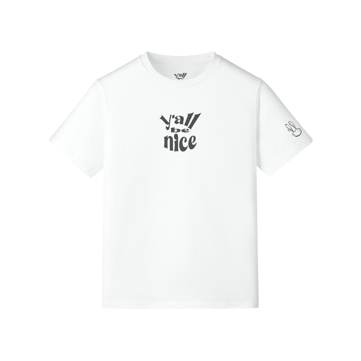 Y'all Be Nice "Basic Tee" Black Hit . 210GSM Unisex Premium T-shirt